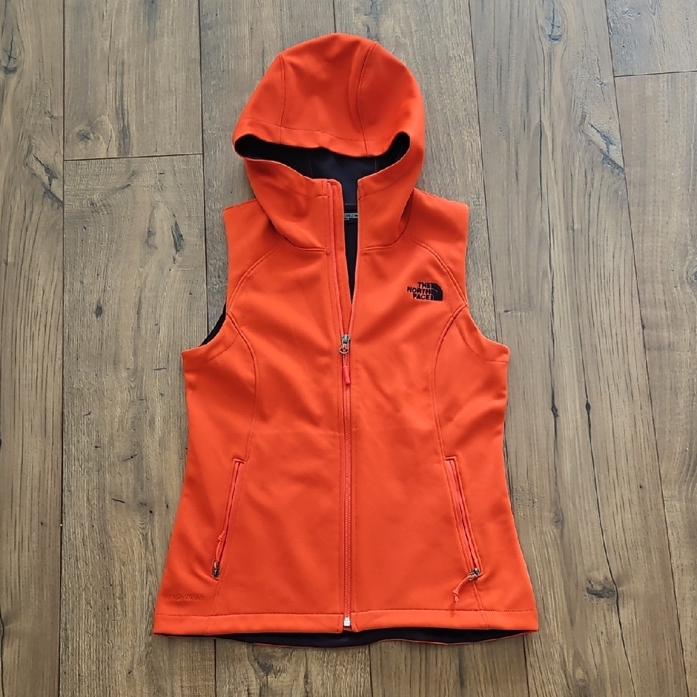 The North Face Orange Hooded Vest